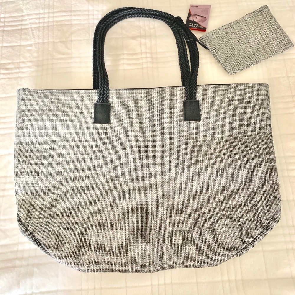 NEW ITEM Woven Straw Tote Bag. FullyLined Interior